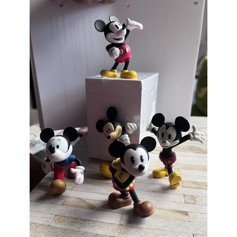 Disney 90th Anniversary Mickey Mouse Original Mini Figures 2018 Set Of 5